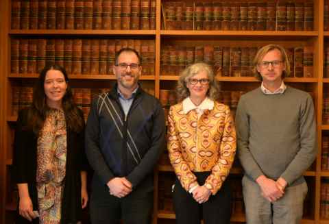 Nicole Roughan, Arie Rosen, Janet McLean and Jesse Wall (left to right) at the Australian Society of Legal Philosophy Annual Conference on 6 July 2023.