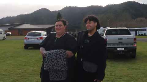 Byron Tangiaranui Stewart-Leatau and a family member