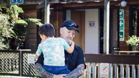 grandfather and child