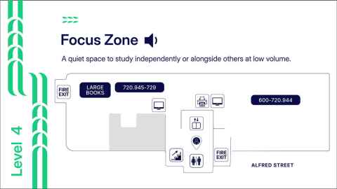 Floor plan General Library level 4