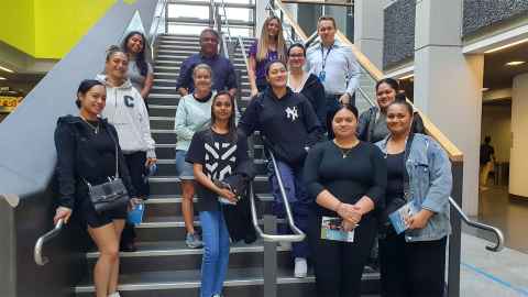 NZMA Manukau students visit the Liggins Institute