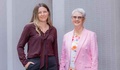 Dr Caroline Walker and Distinguished Professor Dame Jane Harding