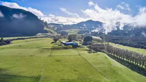 Ngapouri Research Farm aerial shot