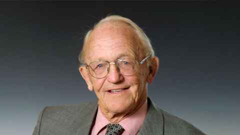 Professor Sir Graham Liggins, whom the Liggins Institute was named after