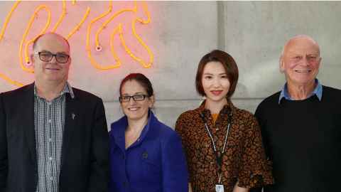 Doug Wilson, Liz Halsted, Selena Sheng and Basil Sharp