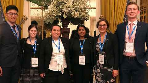 Victor Liu, Stephanie Panzic, Tunisia Napia, Rima Shenoy, Ana Lenard and Matthew Jackson.