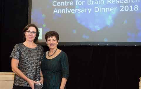 Dame Patsy Reddy with Associate Professor Cathy Stinear