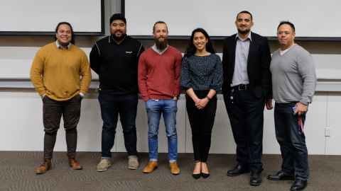 Dr Tumanako Fa’aui, Havea Pamaka, Nathan Roa, Cara Berghan, Sifa Pole and Steve Roberts
