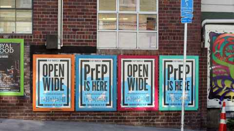 Billboards promoting PrEP medication