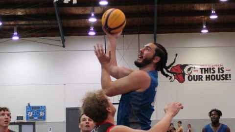 Zac Easthope playing basketball