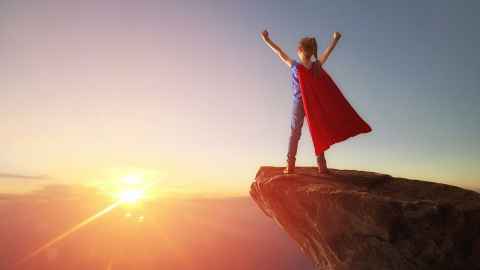 A young girl in a superhero costume stands at the top of a mountain: "A lot of men are going to have a hissy fit...but all I can say is 'higher, further, faster'," says Dr Neal Curtis of Marvel's new female superhero lead.
