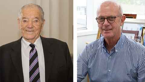 Sir David Levene and Cliff Cook