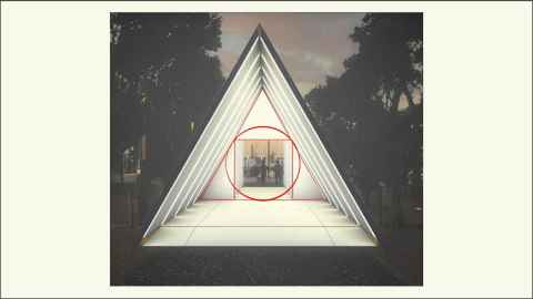 Vitruvian Tunnel art installation by Matt Liggins