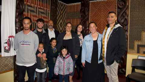 Aorewa Nahi and her whānau.