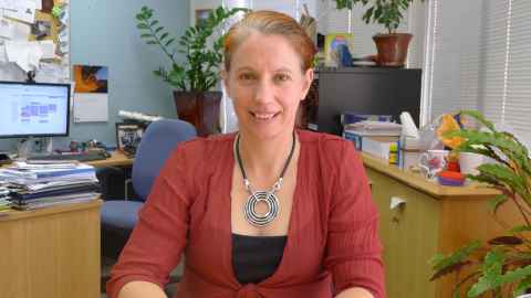 Professor Rosalind Archer in an office