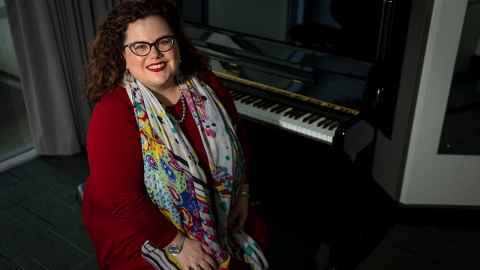 Soprano and lecturer in voice, Dr Morag Atchison.