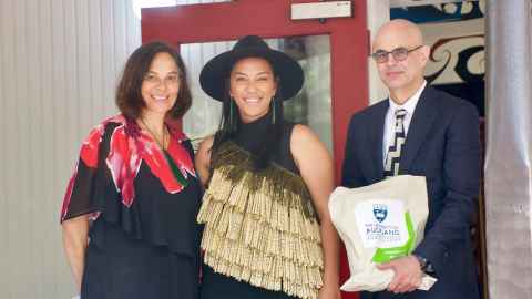 Ella Newbold, Maxine Moeke and Dr Peter Keegan.