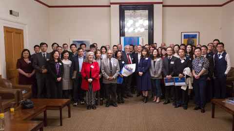 Agents, University and UP Education staff at Old Government House