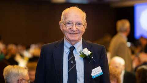 Dr Gordon Nicholls: At 93, he was oldest to attend the Golden Grads annual lunch. 
