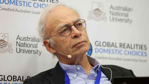 The image shows Peter Singer who's views on disability led to SkyCity in Auckland cancelling a booking for a public lecture in June. Photo: Wikimedia Creative Commons Attribution 2.0 Generic Licence