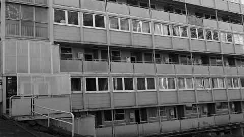 An apartment block