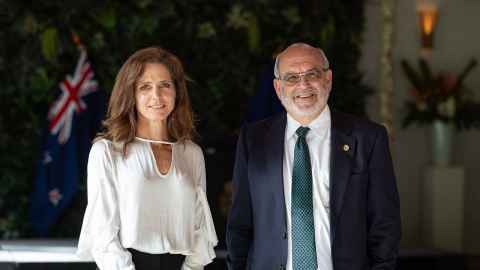 Dr Anne Bardsley and Sir Peter Gluckman