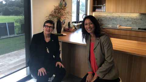 Professor Ngaire Kerse and Bernice Mene.
