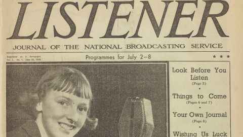 The first edition of The Listener.