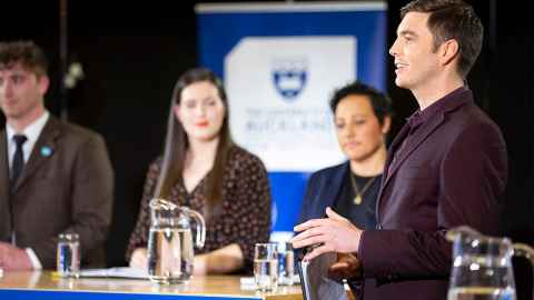 TVNZ host for the Young Voters' Debate was Jack Tame