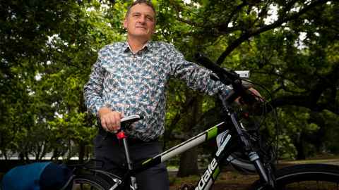  rides a bike – partly because it makes sense in Auckland and keeps him fit, but also because it’s “my reminder to myself that in fact the climate is changing”.