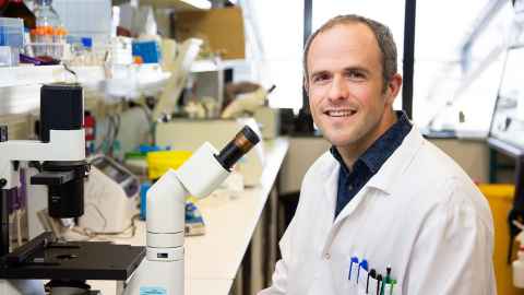 Victor Dieriks in the lab.