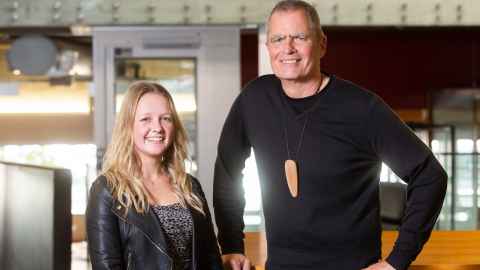 Jessika Varney and Jasmax CEO Sjoerd Post