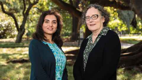 Dr Azam Asanjarani and Associate Professor Ilze Ziedins.