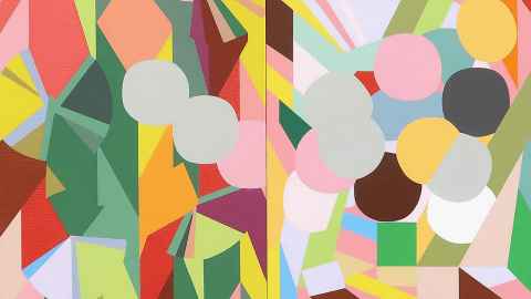 A colourful abstract artwork.
