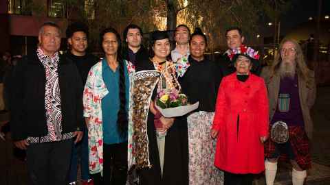 Ashleigh Taupaki and whānau.