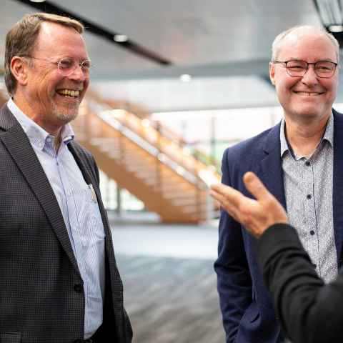 Professors John Windsor and Anthony Phillips