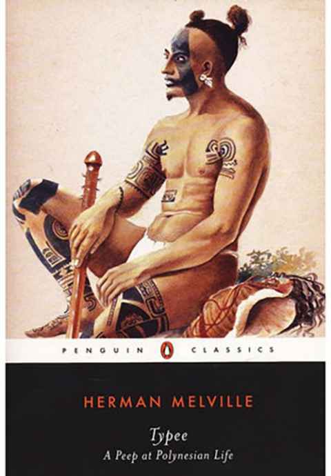 Book cover: Penguin edition of 'Typee' by Herman melville.