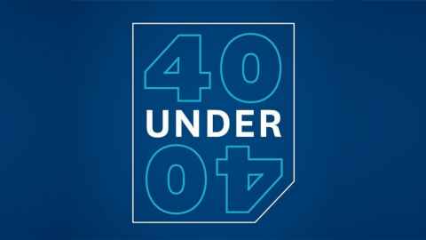 40 under 40 logo.