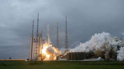 A rocket launch.