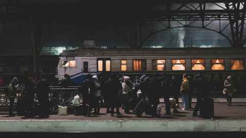 Ukraine refugees.