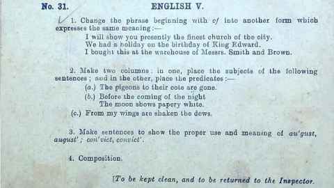 1907 English assignment