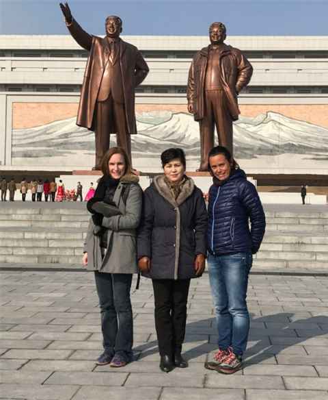 Mel Smith and friends in North Korea