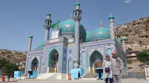 Mel and Stephane in Kabul, Afghanistan.