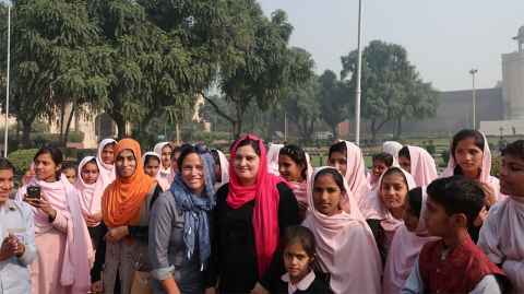 Mel Smith in Lahore, Pakistan.