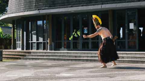 Judy McFall-McCaffery's farewell, Judy and guests traditional Cook Island Turou led by Liam Kokau’a 