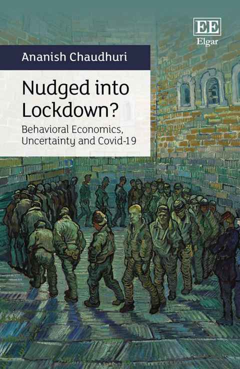 A book cover with a painting of prisoners walking in a circle.