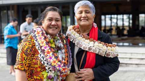 Jemaima Tiatia and her mum Joyce Tiatia.