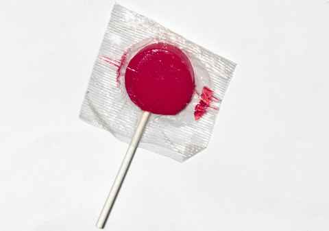 A lollipop from the 2002 General Election ephemera collection. 