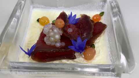 Volker Marecek's totara berry dish
