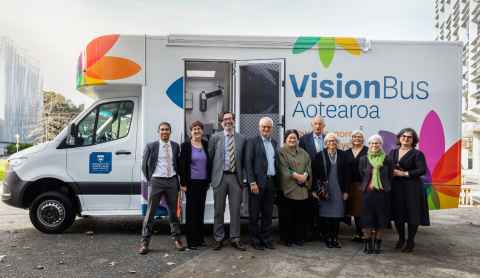 Veeran Morar, Cecilia Tarrant, Professor Steven Dakin, Professor John Fraser, Dame Cindy Kiro, Peter and Rae Fehl, Barbara Blake, Professor Dawn Fresh